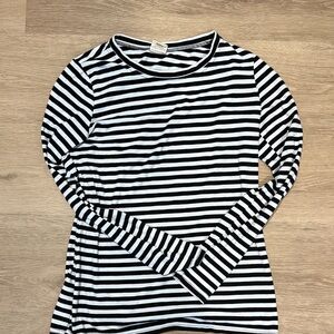 Buttercream Clothing Black and White Striped Women's Top